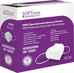 Bournas Medicals Soft Care Protection Series Μάσκα Προστασίας FFP2 σε Λευκό χρώμα 121.015.3.W 10τμχ