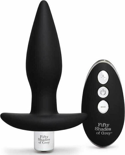 Fifty Shades of Grey Relentless Vibrations Butt Plug Anal Plug mit kabelloser Funktion und Vibration Black 13cm