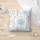 Lino Home Decorative Pillow Case Valquiria from 100% Cotton 701 Aqua 45x45cm.