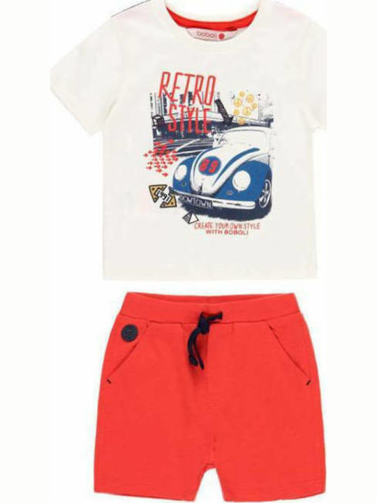 Boboli Kinder Set mit Shorts Sommer 2Stück Weiß