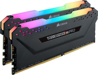 Corsair Vengeance RGB Pro 32GB DDR4 RAM mit 2 Modulen (2x16GB) und Geschwindigkeit 3000 für Schreibtisch