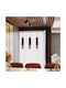 Sollux Loopez 3L Pendant Light Black Rail with Socket GU10 45x14x31cm