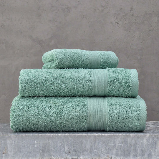 Rythmos Facecloth Illusion 50x90cm Green Weight 480gr/m²