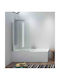 Karag Iro Ανοιγόμενο IRO85O Duschwand Badewanne 85x140cm Klarglas