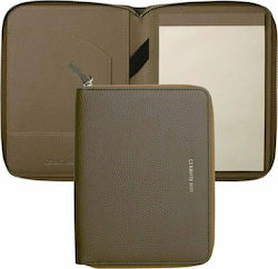 Cerruti Clipboard Bifold Conference for Paper A5 Brown 1pcs