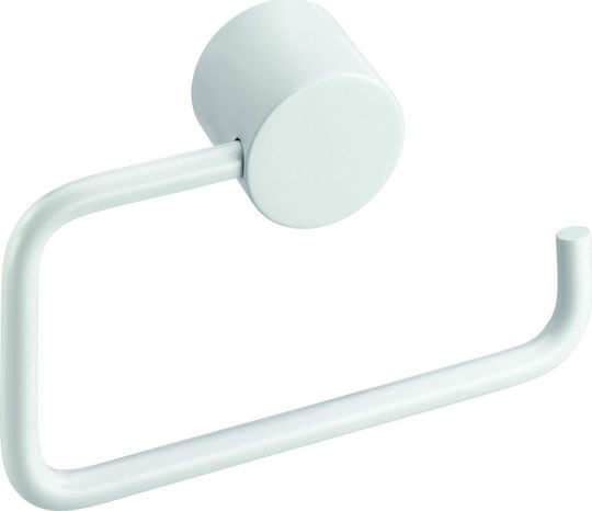 Verdi Lamda Wandmontiert Papierhalter Metallisch White Matt Weiß Matt