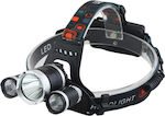 GloboStar Rechargeable Headlamp LED Waterproof IP44 with Maximum Brightness 3000lm XML2-T6 Chip 30Watt