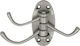 Import Hellas Metal Wall Hanger Περιστρεφόμενη with 3 Slots Silver 4.5x9cm 1pc