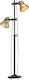 vidaXL Floor Lamp H160xW28cm. with Socket for Bulb E27 Gold