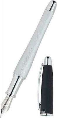 Cerruti Oat Writing Pen Silver with Black Ink