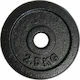 Iron Weight Disk 2,5kg Set of Plates Metal 1 x 2.5kg Ø28mm