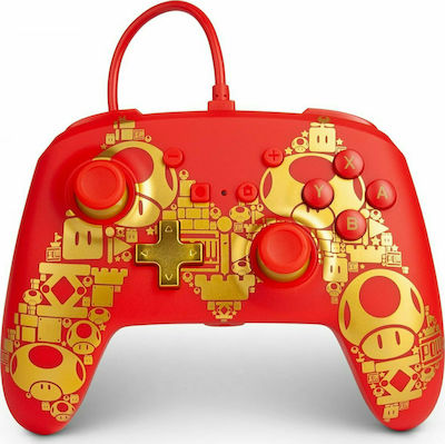 PowerA Enhanced Wired Gamepad for Switch Golden Mario