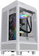 Thermaltake The Tower 100 Gaming Mini Tower Computer Case with Window Panel Snow