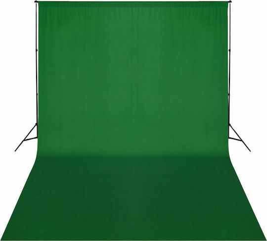 vidaXL Support System & Photographic Background Photography Backdrop Paper 300x500cm Green