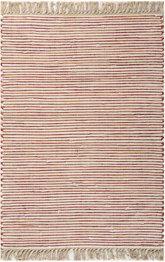 Tzikas Carpets 30160-012 Χειροποίητο Εξωτερικού Χώρου με Κρόσια 140x200cm Beige - Red