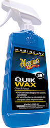 Meguiar's Marine Quik Wax Clean & Protect Κερί Σκαφών για Γρήγορο Καθαρισμό και Προστασία 473ml 473ml