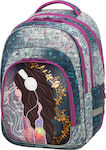 Polo Backpack Teen Age Σχολική Τσάντα Πλάτης Δημοτικού Πολύχρωμη Μ33 x Π25 x Υ45cm