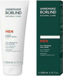 Annemarie Borlind Men System Energy Boost Face & Body Cleanser 200ml