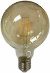 Eurolamp LED Lampen für Fassung E27 und Form G125 Warmes Weiß 1055lm Dimmbar 1Stück