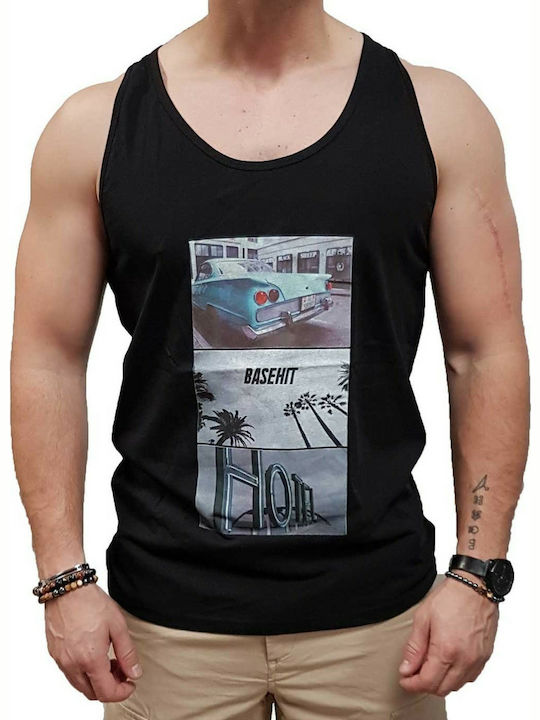 Basehit Men's Sleeveless Blouse Black