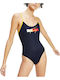 One Piece Swimsuit Navy Blue