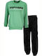 Nek Kids Wear Kids Sweatpants Set Green 2pcs