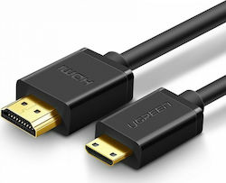 Ugreen HD108 HDMI 1.4 Kabel HDMI-Stecker - Mini-HDMI-Stecker 1m Schwarz