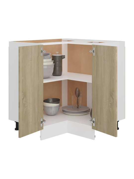 Ъглов Шкаф Подов Sonoma Oak 75.5x75.5x80.5бр