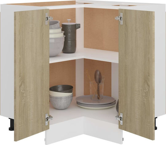 Corner Cabinet Floor Sonoma Oak 75.5x75.5x80.5pcs