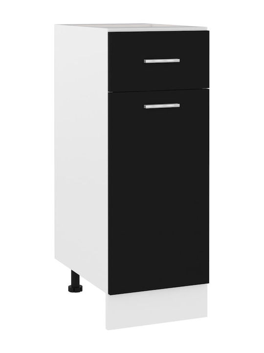 Floor Cabinet Μαύρο L30xW46xH81.5cm