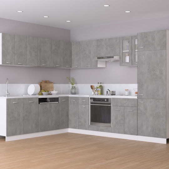 Bodenstehender Schrank Grey Concrete 30x46x81.5cm