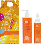 Aloe Colors Sweet Blossom Hautpflegeset für Feuchtigkeitsspendend & Reinigung Körperreinigung mit Körpernebel & Schaumbad 250ml