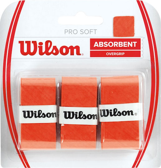 Wilson Pro Soft Overgrip Orange 3pcs