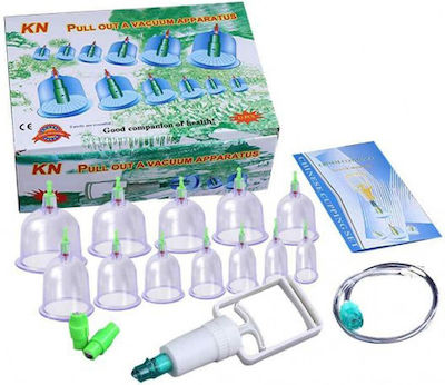 Θεραπευτική Συσκευή με Βεντούζες Σιλικόνης κατά της Κυτταρίτιδας και των Ρυτίδων KL Pull Out A Vacuum Apparatus 24τμχ