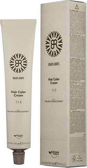 Bulbs & Roots Hair Color Cream Βαφή Μαλλιών Χωρίς Αμμωνία 4 Μεσαίο Καστανό 100ml