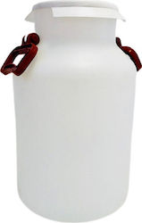 VIOKON Plastic Barrel White Milk Plastic Container 32lt 93248