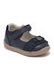 Παιδικές Μπαλαρίνες mit Bügel- und Schleifenverschluss Leder Marineblau My First Steps