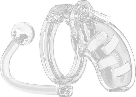 Shots Model 10 Chasity Cage with Plug Peniskäfig in Transparent Farbe