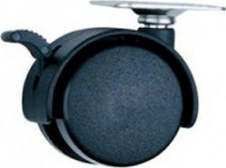 JB Ruotec Furniture Wheel Plastic Black 4cm