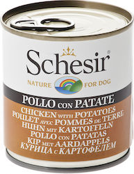 Schesir Canned Wet Dog Food with Chicken and Potatoes 1 x 285gr