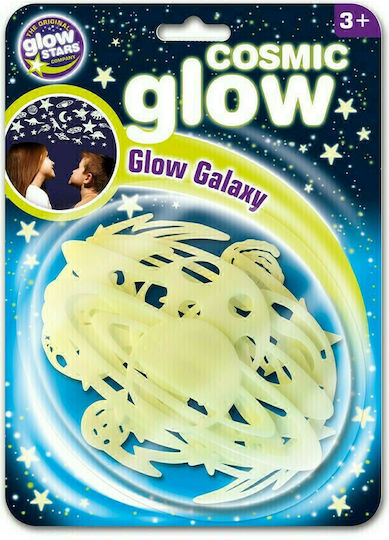 Great Explorations Kids Glow-in-the-Dark Wall Sticker Galaxy Cosmic Glow 12pcs