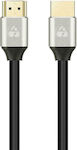 Powertech HDMI 2.0 Cable HDMI male - HDMI male 5m Μαύρο