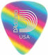 Daddario Daddario Classical Guitar Picks Classic Celluloid Rainbow Thickness 0.50mm Pack of 10 Light