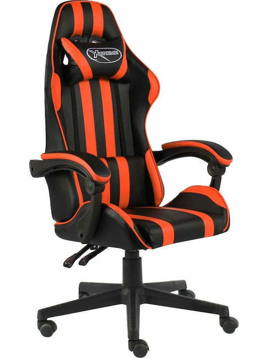 vidaXL Racing Καρέκλα Gaming Δερματίνης Black/O...