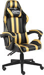 vidaXL Racing Gaming Stuhl Black/Gold Stripes