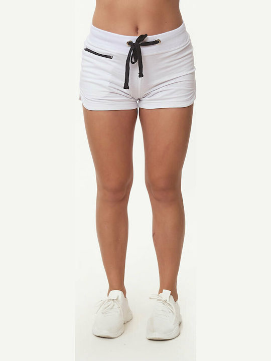 Bodymove Γυναικείο Αθλητικό Σορτς Λευκό