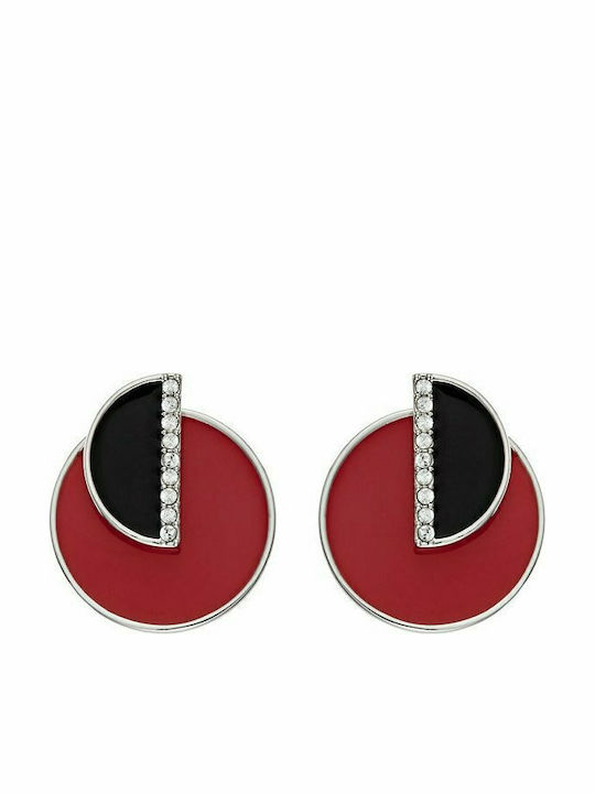 Karl Lagerfeld Color Block Earrings made of Steel Gold Plated