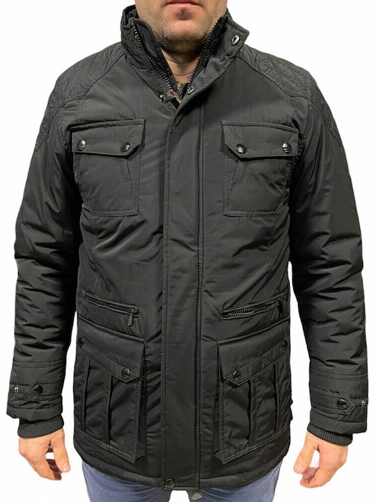 84645 Fabric Men's Black Jacket BIGAZZI