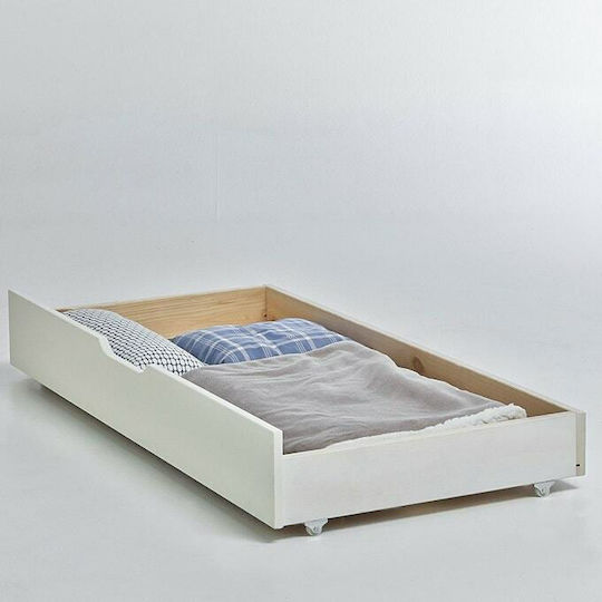 Sertar pentru pat pentru copii Toudou Alb 130x62cm