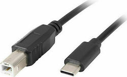 Lanberg USB 2.0 USB-C male - USB-B (USBA14CC) Lanberg USB 2.0 USB-C male - USB-B (USBA14CC)